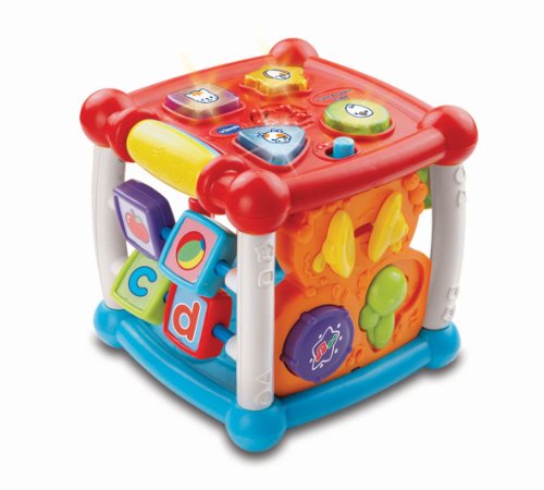 VTech Baby Turn and Learn Baby Activity Cube , Interactive Educational Toy with Shape Sorter, Music & Sounds for Early Development , Suitable for Babies from 6 Months+ von Vtech