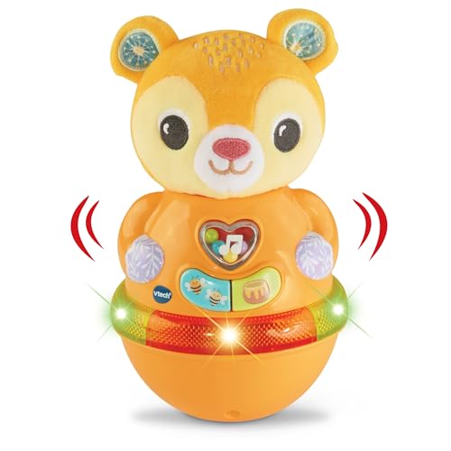 Vtech Baby Wackelbärchen – Interaktives Spielzeug mit 3 gesungenen Liedern und 12 Melodien – Für Kinder von 6-24 Monaten von VTech Baby