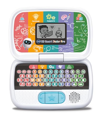VTech Bit Smart Junior Pro, Lerncomputer S.T.E.A.M., Kindercomputer mit vielen integrierten Aktivitäten, animierter LCD-Bildschirm, einstellbare Lautstärke, automatische Abschaltung, Batterien im VTech Bit Smart Junior Pro, Lerncomputer S.T.E.A.M., Kindercomputer mit vielen integrierten Aktivitäten, animierter LCD-Bildschirm, einstellbare Lautstärke, automatische Abschaltung, Batterien im von Vtech