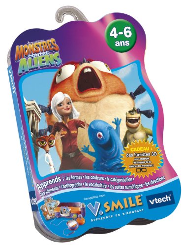 VTech – Cartouche de Spiel v. Smile Monster gegen Aliens – 90165 von Vtech