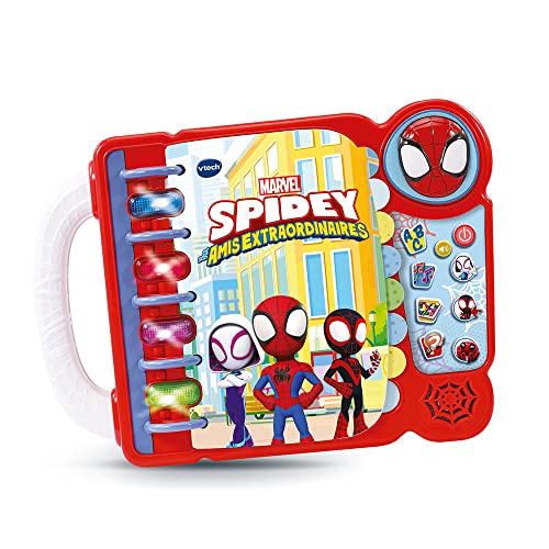 VTech - Das Lernbuch von Spidey, Lernbuch für Kinder, Spidey Buch – 3 bis 7 Jahre – Version FR von Vtech