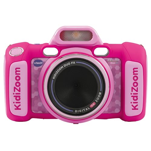 VTech KidiZoom Duo FX in Pink – Robuste Digitalkamera mit kreativen Apps und Spielfunktionen – Für Kinder von 4-10 Jahren von Vtech