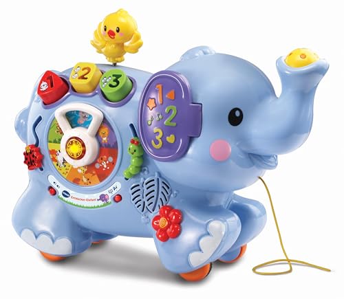 VTech Entdecker Elefant - Lustiger Elefant zum Ziehen und Spielen - Für Kinder von 12 bis 36 Monate von Vtech