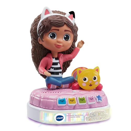 VTech Gabby's Dollhouse - Interaktive Geschichten-Freundin Gabby – Spannende Geschichten mit den Originalstimmen von Gabby und Kuschelkatze – Für Kinder von 3-6 Jahren von Vtech