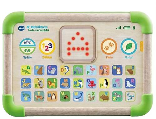 VTech 80-613504 80-613504 Interaktives Holz-Lerntablet von Vtech