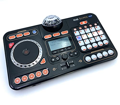 VTech Kidi DJ Mix – 10-in-1 DJ-Mischpult mit Jog-Wheel und vielen Effekten zum Bearbeiten der Musik – Für Kinder von 6-12 Jahren, Schwarz von Vtech