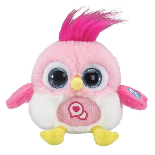 VTech LoLibirds - Momo – Interaktives Plüschtier mit Aufnahme-Funktion, Melodien und Magnet-Kissen – Für Kinder von 4-10 Jahren, Pink von Vtech