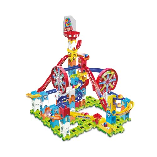 VTech Marble Rush - Adventure Park Challenge L300 E – Interaktive Murmelbahn mit spannenden Bahnelementen und verschiedenen Aufbaumöglichkeiten – Für Kinder von 4-12 Jahren von Vtech