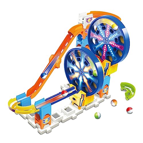 VTech Marble Rush - Fun Fair Set M300 E – Interaktive Murmelbahn mit spannenden Bahnelementen, verschiedenen Aufbaumöglichkeiten und Wegführungen – Für Kinder von 4-12 Jahren von Vtech