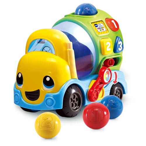 VTech Max Mixa Colori, sprechender LKW mit 5 Melodien, erkennt und mischt Farben, 3 Spielmodi, einstellbare Lautstärke, automatische Abschaltung, italienische Sprache, Batterien im Lieferumfang VTech Max Mixa Colori, sprechender LKW mit 5 Melodien, erkennt und mischt Farben, 3 Spielmodi, einstellbare Lautstärke, automatische Abschaltung, italienische Sprache, Batterien im Lieferumfang von Vtech