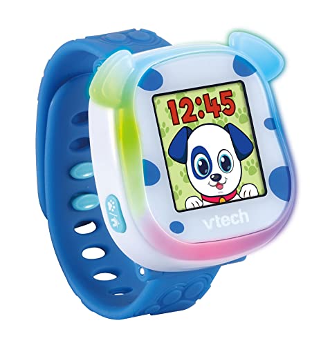 VTech My First KidiWatch – Interaktive Lernuhr mit Touch-Screen, elektronischem Haustier, digitaler oder analoger Anzeige, lustigen Spielen und Uhrzeitansage – Für Kinder von 3-8 Jahren von Vtech