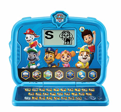 VTech PAW Patrol Lern-Tab-Top, offizielles PAW Patrol Spielzeug, interaktiver & pädagogischer Lern-Laptop, lehrt Buchstaben, Telefonie, Tippen, Zahlen und mehr, Geschenk für Kinder ab 3, 4, 5+ Jahren, von Vtech