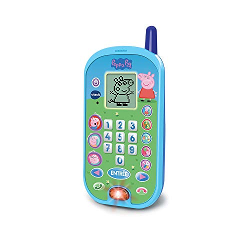 VTech- Peppa Pig Kinder-Telefon 80523105, mehrfarbig Französische Version von Vtech