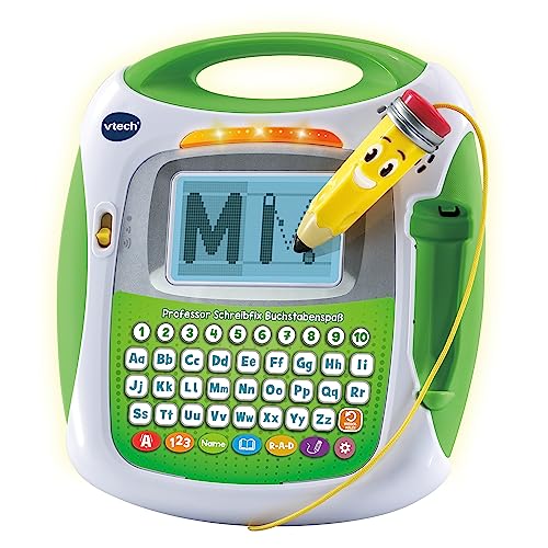 VTech Professor Schreibfix Buchstabenspaß – Schreibtafel zum Schreiben und Lesen lernen – Für Kinder von 4-8 Jahren von Vtech