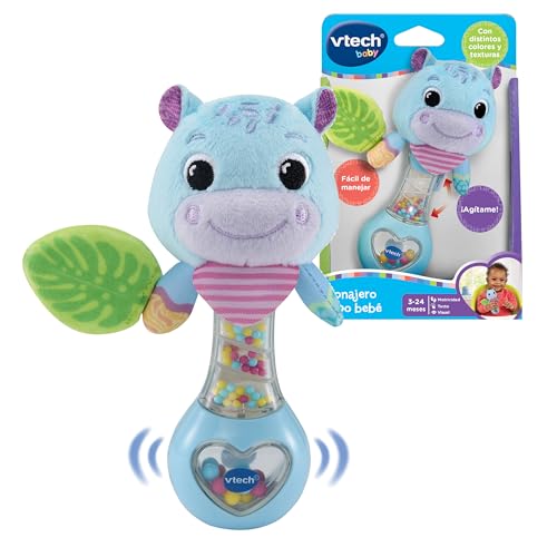 VTech Baby-Rassel, ideal für kleine Hände, Knisterpapier, bewegliche Ohren, ohne elektronische Komponenten, Geschenk für Babys ab 3 Monaten, ESP-Version von Vtech