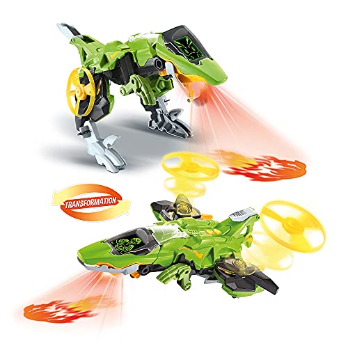 VTech Switch & Go Fire, Pulsor, The Super Therizinosaurier Dinosaurier Spielzeug - ab 4 Jahren - französische Version von Vtech