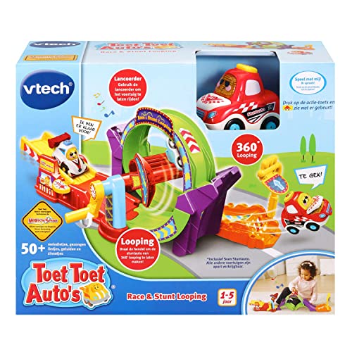 VTech - TUT TUT TUT Autos - Race & Stunt Looping - Inklusive Sven Stunt Auto - Lernspielzeug - Robustes und langlebiges Design - Alter: 1-5 Jahre von Vtech