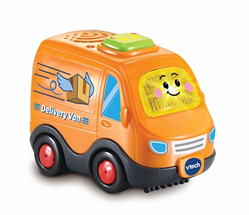 VTech Toot-Toot Drivers Delivery Van - Interaktives Kleinkinderspielzeug für Rollenspiele mit Lichtern und Geräuschen - Geeignet für Jungen & Mädchen ab 12 Monaten, 2, 3, 4 Jahren, Englische Version von Vtech