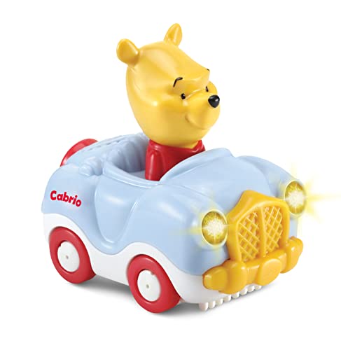 VTech Tut Tut Baby Flitzer - Winnie Puuhs Cabrio – Spielzeugauto mit Musik, spannenden Sätzen und Geräuschen – Für Kinder von 1-5 Jahren von Vtech