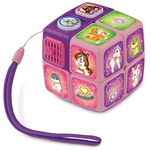 Vtech Twist & Learn Princess-Würfel – Interaktiver Lernwürfel mit spannendem Wissen zu Haustieren und Styling – Für Kinder von 4-8 Jahren von Vtech