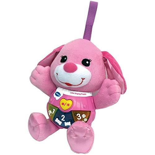 Vtech 502353 Little Singing Puppy, Educational Toy, Baby Musical Interactive Toy with Lights and Sounds, Gift Suitable for 3, 6, 12 Month Boys and Girls, Pink, 5.0 cm*11.0 cm*11.0 cm von Vtech