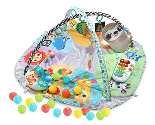 VTech 7-in-1 Touch & Feel Sensory Play Gym | Grow with Baby Developmental Gym | Suitable for Ages 0-24 Months, English Version von Vtech