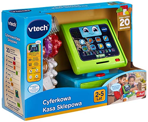 Vtech 60832 Zifferer Shop-Kasse Spielzeug, Bunt, 20 Elementów von Vtech