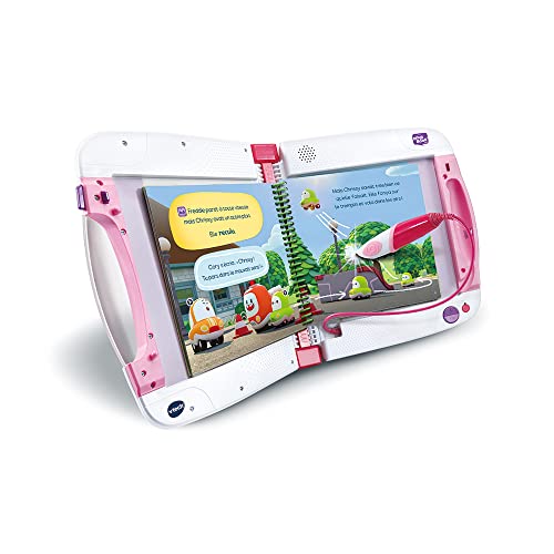 VTech - MagiBook v2 Starter Pack Rosa, interaktive Leseplattform mit Lernbuch, Stufe 1, Schule der Superhelden, TUT TUT Cory Flitzer, Geschenk für Kinder von 2 Jahren bis 8 Jahren – Inhalt auf von Vtech