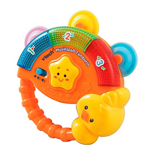 Vtech Baby Musikspaß Tamburin – Elektronisches Spielzeug mit Musik und Geräuscheffekten – Für Kinder von 9-36 Monaten von Vtech