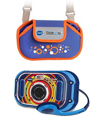 Vtech 80-163594 KidiZoom Touch 5.0 blau inkl. Tragetasche Kinderkamera von Vtech