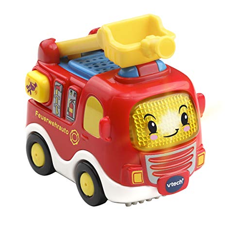 Vtech TUT TUT Baby Flitzer - Feuerwehrauto – Spielzeugauto mit Musik, aufleuchtender Taste, spannenden Sätzen und Geräuschen – Für Kinder von 1-5 Jahren von VTech Baby