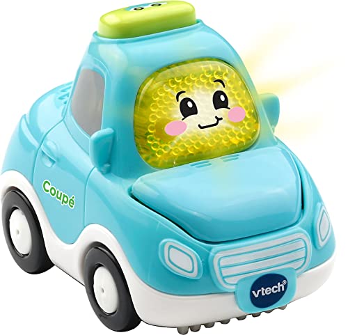 Vtech TUT TUT Baby Flitzer - Coupé – Spielzeugauto mit Musik, aufleuchtender Taste, spannenden Sätzen und Geräuschen – Für Kinder von 1-5 Jahren, Hellblau von Vtech