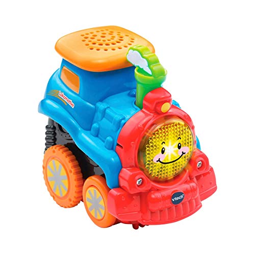 Vtech TUT TUT Baby Flitzer - Press and Go Lokomotive – Spielzeugauto mit Musik, aufleuchtender Taste und spannenden Geräuschen – Für Kinder von 1-5 Jahren von VTech Baby