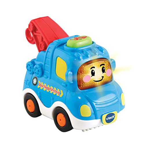 Vtech TUT TUT Baby Flitzer - Abschleppfahrzeug – Spielzeugauto mit Musik, aufleuchtender Taste, spannenden Sätzen und Geräuschen – Für Kinder von 1-5 Jahren von VTech Baby