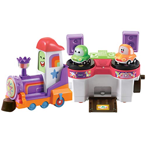 VTech 80-528904 TUT Bahnschiene Babyspielzeug, Babyfahrzeug, Spielzeugauto, Cory Flitzer, DJ von Vtech