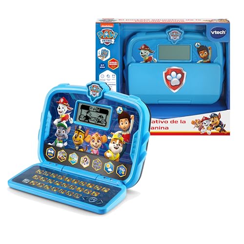 VTECH 80-530322 Paw Patrol Lerncomputer, tragbar, für Kinder ab 3 Jahren, ESP Version, blau, único von Vtech