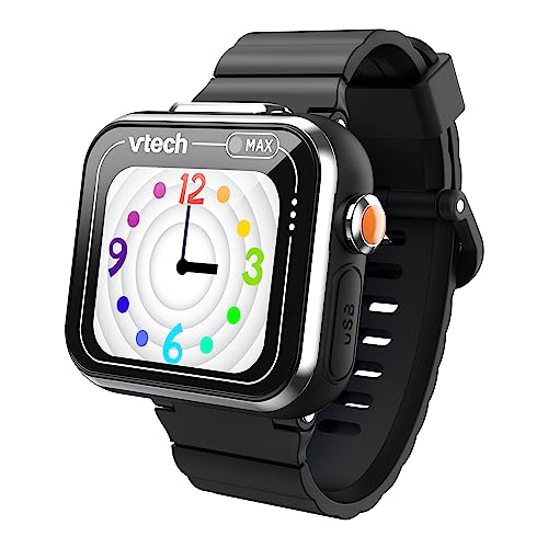 Vtech KidiZoom Smart Watch MAX in Schwarz – Kinderuhr mit Duokamera für Fotos und Videos, zahlreichen Spielen, abwechslungsreichen Funktionen u. v m. – Für Kinder von 5-12 Jahren von Vtech