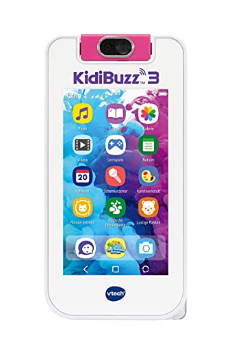 Vtech KidiBuzz 3 pink – Multifunktions-Messenger für Kinder – Mit sicherem Internetbrowser, Lernspielen, Nachrichtenapp, Kamera, Multimedia-Player u. v. m. – Für Kinder von 5-12 Jahren von Vtech