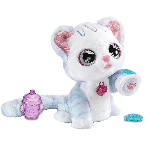 Vtech Glamour, die Glitzerkatze – Magisches Haustier mit Licht- und Soundeffekten, Bewegungen und Musik – Mit Kindertattoos in Form von glitzernden Pfotenabdrücken – Für Kinder von 4-10 Jahren von Vtech