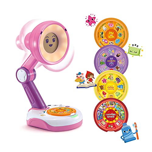 VTech Funny Sunny – Interaktive Lampen-Freundin pink – Führt durch den Tag, erzählt Geschichten, spielt Spiele, animiert zur Bewegung – Mit Uhr- und Wecker-Funktion – Für Kinder von 3-8 Jahren von Vtech