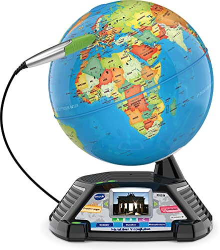 Vtech 80-605404 Interaktiver Videoglobus, Lernglobus, Normalverpackung, Mehrfarbig Vtech 80-605404 Interaktiver Videoglobus, Lernglobus, Normalverpackung, Mehrfarbig von Vtech