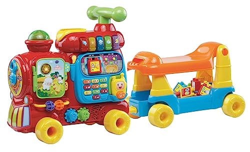 Vtech Baby ABC Railway - Ride-On Vehicle, Pull or Walker and Play Board with Numbers, Letters, Colours, Animals and Music - for Children Aged 12-36 Months Vtech Baby ABC Railway - Ride-On Vehicle, Pull or Walker and Play Board with Numbers, Letters, Colours, Animals and Music - for Children Aged 12-36 Months von Vtech