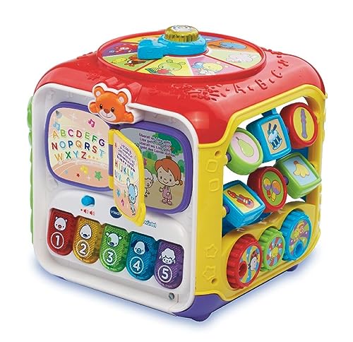 Vtech Baby Entdeckerwürfel – Interaktiver Spielwürfel mit Musik, Formen und beweglichen Elementen – Für Kinder von 12-36 Monaten Vtech Baby Entdeckerwürfel – Interaktiver Spielwürfel mit Musik, Formen und beweglichen Elementen – Für Kinder von 12-36 Monaten von Vtech