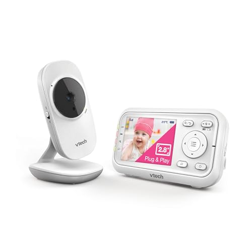 Vtech Babymonitor VM3255 – Video-Babyphon mit beweglicher Kamera – Klarer Sound, 2,8" LCD-Farbbildschirm und Nachtsichtfunktion – Mit Gegensprechfunktion, Schlafliedern und Geräuschen Vtech Babymonitor VM3255 – Video-Babyphon mit beweglicher Kamera – Klarer Sound, 2,8" LCD-Farbbildschirm und Nachtsichtfunktion – Mit Gegensprechfunktion, Schlafliedern und Geräuschen von Vtech