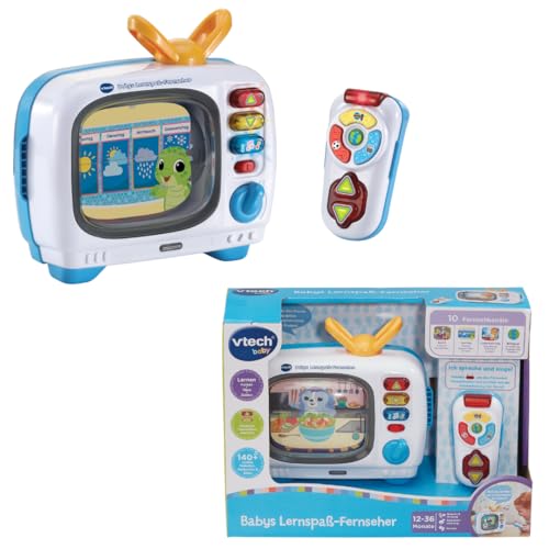 Vtech Lernspaß Fernseher – Interaktives Babyspielzeug ab 12 Monaten mit Musik, Tiergeräuschen, bunten Bildern und drehbarer Walze – Lernspielzeug für Babys & Kleinkinder Vtech Lernspaß Fernseher – Interaktives Babyspielzeug ab 12 Monaten mit Musik, Tiergeräuschen, bunten Bildern und drehbarer Walze – Lernspielzeug für Babys & Kleinkinder von Vtech