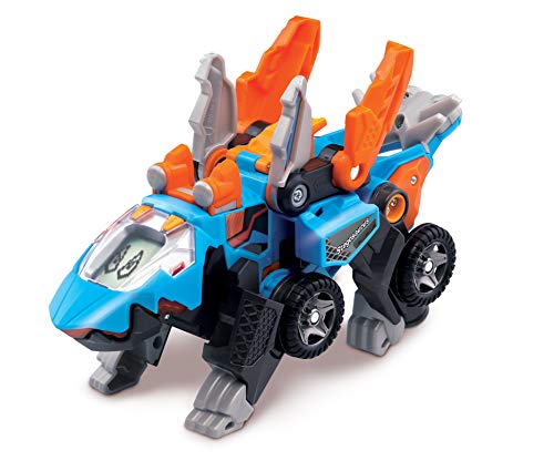 Vtech Switch and Go Dinos Stegosaurus – Dino-Auto-Transformer – 2in1 Spielzeug mit Dinostimme, Geräusch- und Lichteffekten – Für Kinder von 3-8 Jahren von Vtech