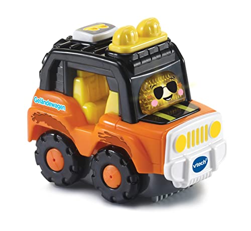 VTech TUT TUT Baby Flitzer - Geländewagen – Spielzeugauto mit Musik, aufleuchtender Taste, spannenden Sätzen und Geräuschen – Für Kinder von 1-5 Jahren von VTech Baby