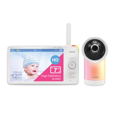 vtech® Video-Babyphone RM 7766 Connect mit 7 HD LCD Bildschirm WiFi und Pan-Tilt-Zoom Kamera von Vtech