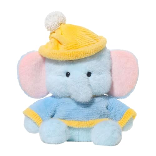 Vuggdt Plüsch-Elefant – 27,9 cm weiches, realistisches Elefanten-Plüschkissen, Spielzeug, simulierter Elefanten-Plüsch für Kinder, und Mädchen von Vuggdt