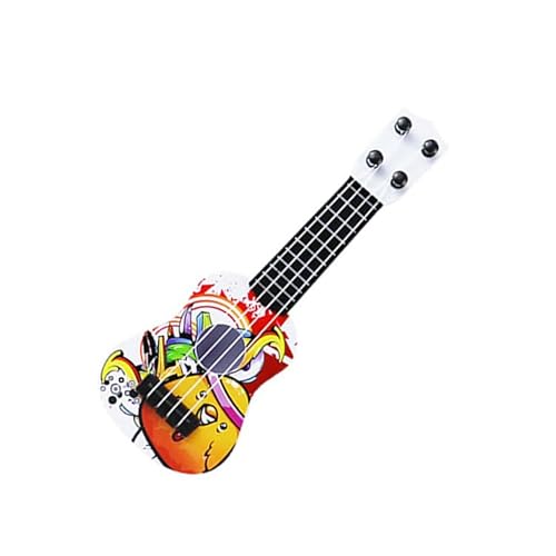 Kindergitarrenspielzeug, Kleine Todder-Gitarre, Modische Designgitarre für Anfänger, Kunststoffgitarre, Akustikgitarre, Geeignet für Kinder (mit Graffiti) von Vvikizy